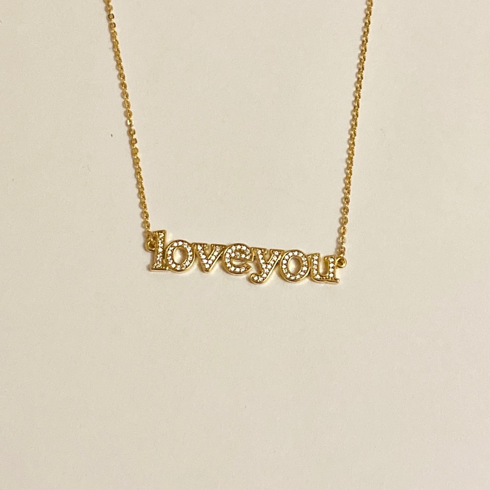 ⭐️CZ LOVE YOU necklace - Picture 6 of 6